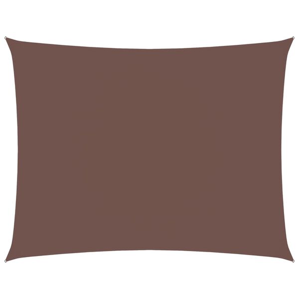 vidaXL Sunshade Sail Oxford Fabric Rectangular 11.5x14.8' Brown