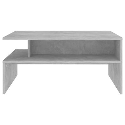 vidaXL Coffee Table Concrete Gray 35.4"x23.6"x16.7" Engineered Wood
