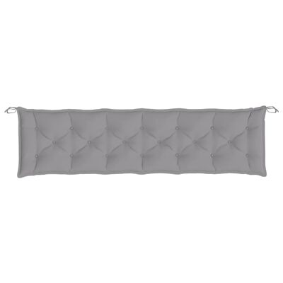 vidaXL Garden Bench Cushion Gray 78.7"x19.7"x2.8" Oxford Fabric