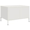 vidaXL TV Cabinet White Cold-rolled Steel 26.8 x 19.7 x 17.1 in