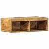 vidaXL Wall-mounted TV Cabinet Rough Mango Wood Brown Solid Rough Mango Wood
