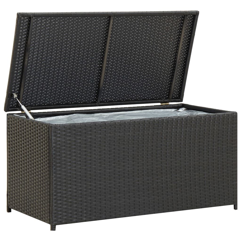 vidaXL Garden Storage Box 420 L Outdoor Cushion Chest Utility Brown/Anthracite 