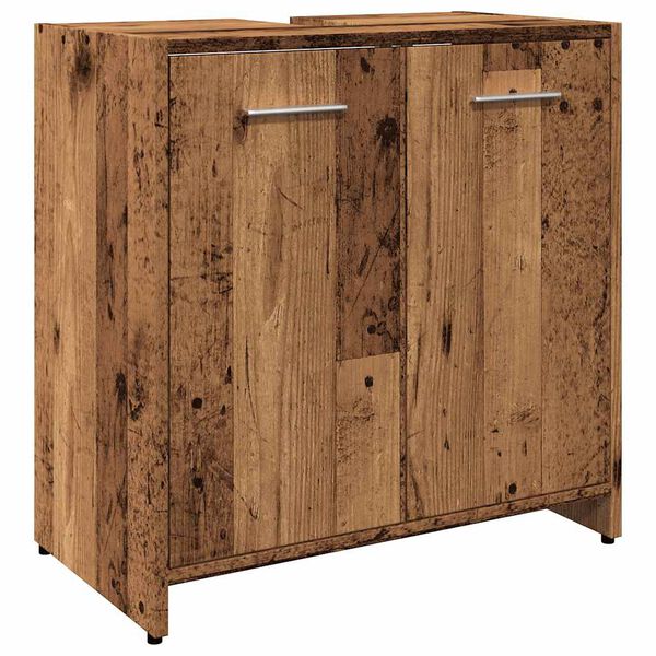 vidaXL Bathroom Sink Cabinet Old Wood 23.6x13.0x23.6" Engineered Wood