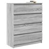 vidaXL Sideboard Grey Sonoma Engineered Wood Medium Sideboard