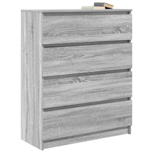 vidaXL Sideboard Grey Sonoma Engineered Wood Medium Sideboard