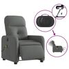 vidaXL Electric Massage Recliner Chair Dark Gray