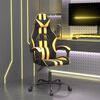 vidaXL Gaming Chair Black and Gold Faux leather, Metal, Plywood