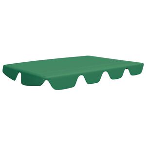 vidaXL Replacement Canopy for Garden Swing Green 74"/66.1"x57.1"/43.3"