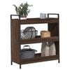 vidaXL Kitchen Trolley Brown Oak 27.6"x11.8"x32.3" Engineered Wood