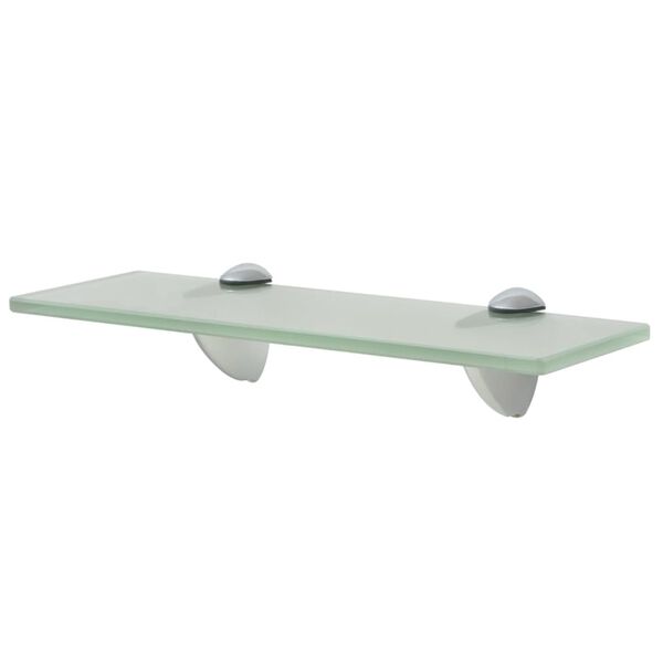 vidaXL Floating Shelf Frosted Tempered safety glass 11.8x3.9 in