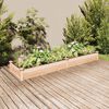 vidaXL Garden Raised Bed Light brown Solid fir wood, Non-woven fabric
