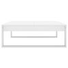 vidaXL Coffee Table White Engineered wood 39.4 in x 39.4 in Simple