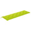 vidaXL Patio Bench with Bright Green Cushion 68.9" Solid Teak Wood