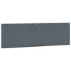 vidaXL Headboard Cushion Dark Grey Velvet (100% polyester), Foam 63 in