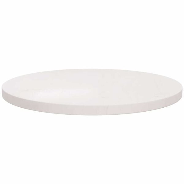 vidaXL Table Top White Solid Pinewood 23.6 in Diameter Durable