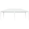 vidaXL Party Tent White Polyethylene, Iron 13.1 x 19.7 ft Durable
