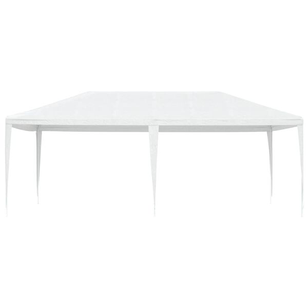 vidaXL Party Tent White Polyethylene, Iron 13.1 x 19.7 ft Durable