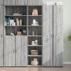 vidaXL Highboard Grey Sonoma Engineered wood Tall Highboard Cabinet