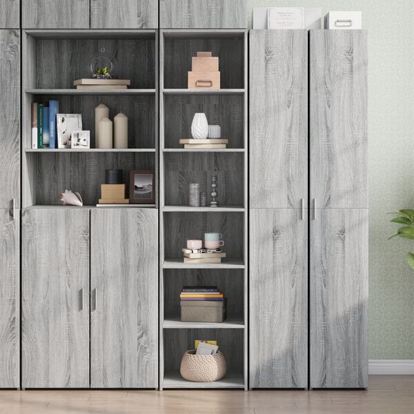 vidaXL Highboard Grey Sonoma Engineered wood Tall Highboard Cabinet