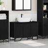 vidaXL Sink Cabinet Other Black Oak 91 x 35 x 60 cm Engineered wood