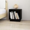 vidaXL Bedside Cabinets 2 pcs Black 15.7x11.8x15.7" Solid Wood Pine