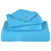 vidaXL Bath Towel Set of 4 Turquoise 100% Cotton 39.4 x 59.1 in