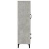 vidaXL Highboard Concrete grey Engineered wood, iron Tall Highboard