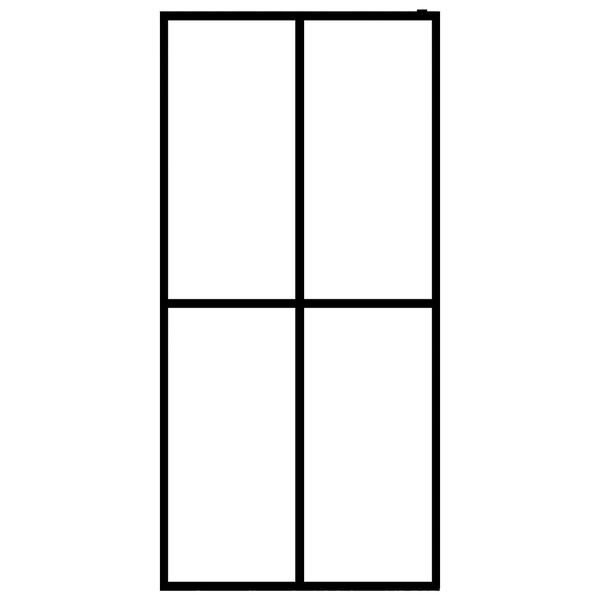 vidaXL Walk-in Shower Screen Frosted Tempered Glass 46.5"x74.8"