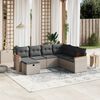 vidaXL Garden Sofa Set Grey PE Rattan Large Modular Garden Sofa Set