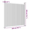 vidaXL Fence Panel WPC Grey 70.9x73.2"