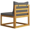 vidaXL Garden Lounge Set Set of 3 Natural Wood Solid Acacia wood Medium