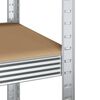 vidaXL 5-Layer Work Table with Shelves Silver Steel&Engineered Wood