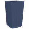vidaXL Garden Planter Set of 4 Blue Grey Polypropylene Medium