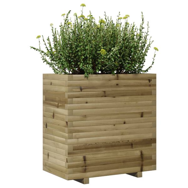 vidaXL Garden Planter Pine Wood Natural Treated Pine Wood
