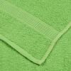 vidaXL Sauna Towel Set of 10 Apple Green 100% Cotton 31.5 x 78.7 in