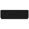 vidaXL TV Cabinet Black Oak Engineered wood Large TV Cabinet