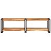 vidaXL TV Cabinet Brown, Black Solid Acacia wood, metal Medium