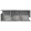 vidaXL Wall Cabinet Concrete Gray Engineered Wood 31.5 x 7.9 x 11.8 in