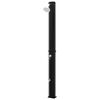 vidaXL Solar Shower Black ABS, Zinc Alloy Extra Tall