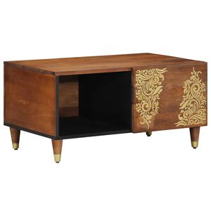 vidaXL Coffee Table Honey Brown 31.50 x 19.69 x 15.75 in