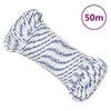 vidaXL Boat Rope White 0.12 " 164.0 ' Polypropylene