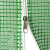vidaXL Greenhouse Green PE mesh fabric, Galvanized steel Roomy Durable