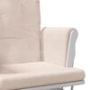 vidaXL Glider Chair With Stool Light pink, white