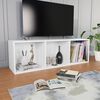vidaXL Book Cabinet White Engineered wood 14.2 x 11.8 x 44.9 in