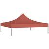 vidaXL Party Tent Roof 6.6'x6.6' Terracotta 0.9 oz/ft²