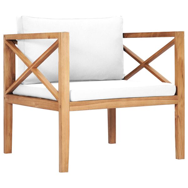 vidaXL Garden Chair Cream