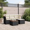 vidaXL Garden Sofa Set Black
