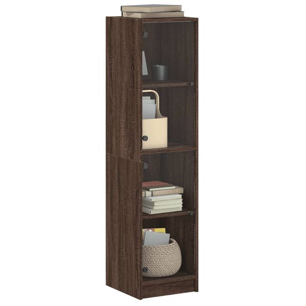vidaXL Highboard Brown Oak Engineered wood 56 in tall Highboard