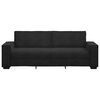 vidaXL 3-Seater Sofa Black Velvet 3-Seater Sofa Rectangular