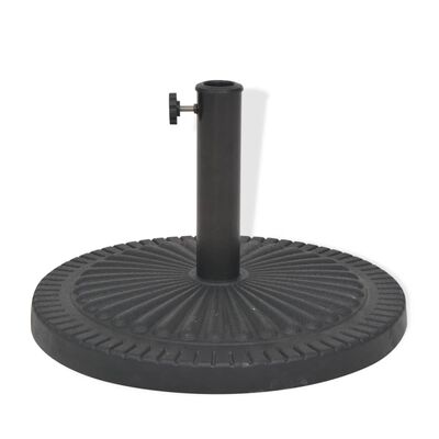 vidaXL Parasol Base Resin Round Black 63.9 lb